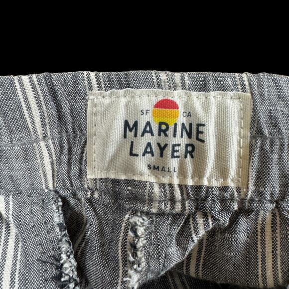 Marine Layer Women’s Allison Pant | Black/White Stripe | Sz Small | Tencel - Picture 2 of 9